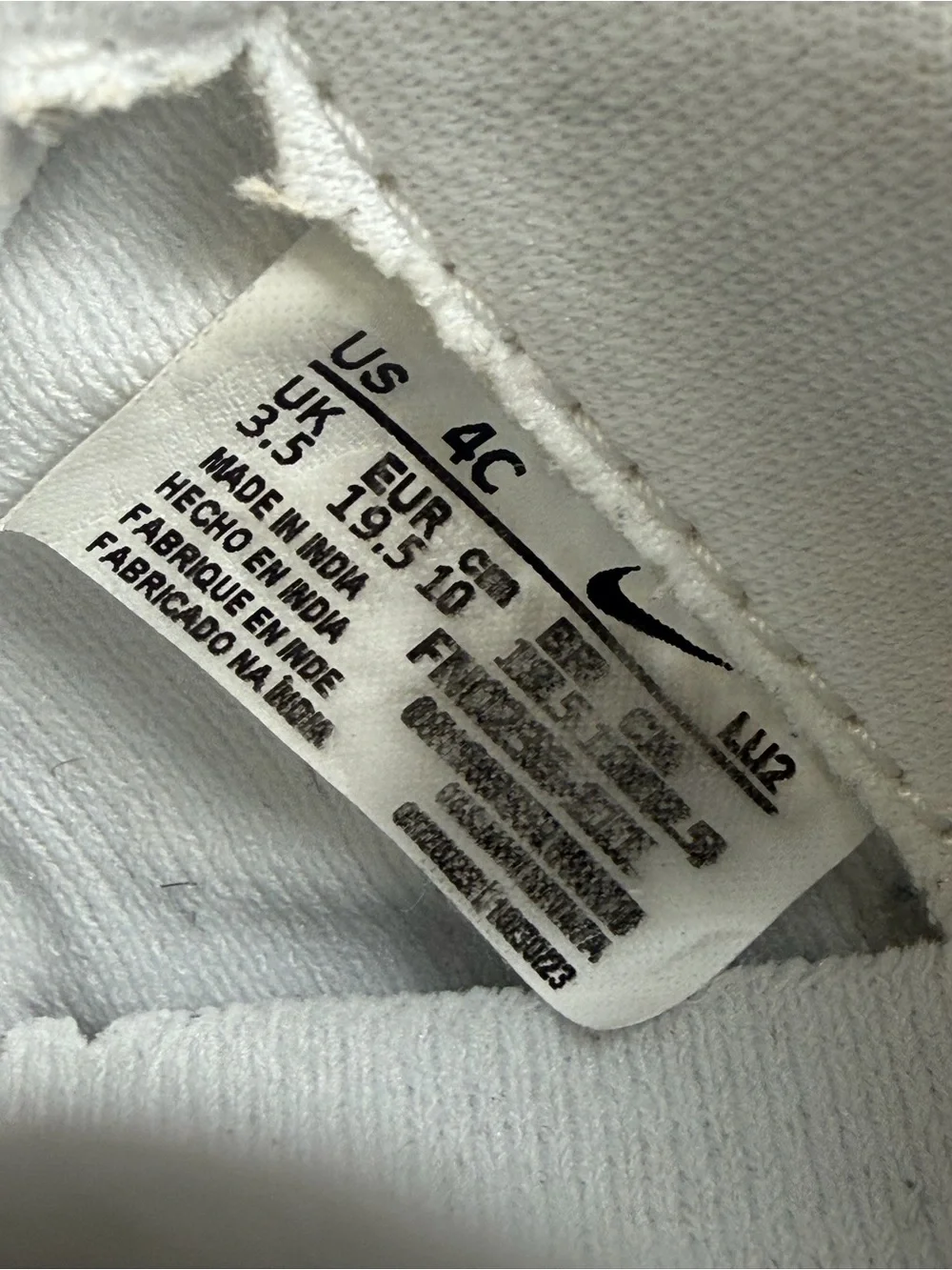Nike Toddler Air Force 1 Low baby sneakers size 4